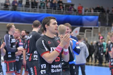 Skjern Handbold vs SG Flensburg Handewitt Handball EHF Champions League Group stage 25 11 18 Rasmus Lauge Schmidt SG Flensburg Handewitt 25 xmmkx