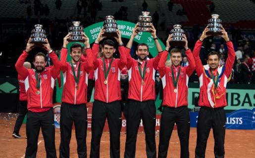 2018 Davis Cup Final FRA v CRO Team CRO 2018 Davis Cup Final FRA v CRO