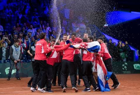 2018 Davis Cup Final FRA v CRO Team CRO 2018 Davis Cup Final FRA v CRO
