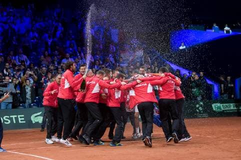 2018 Davis Cup Final FRA v CRO Team CRO 2018 Davis Cup Final FRA v CRO
