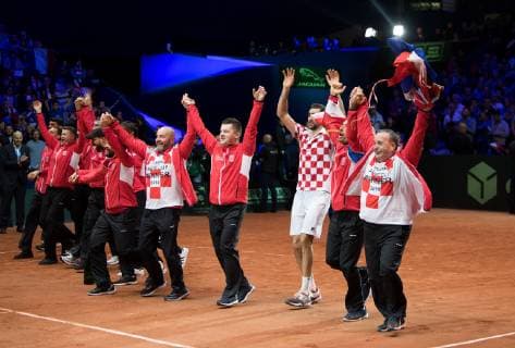 2018 Davis Cup Final FRA v CRO Team CRO 2018 Davis Cup Final FRA v CRO