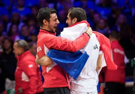 2018 Davis Cup Final FRA v CRO Marin Cilic CRO and Mate Pavic CRO 2018 Davis Cup Final FRA v CRO