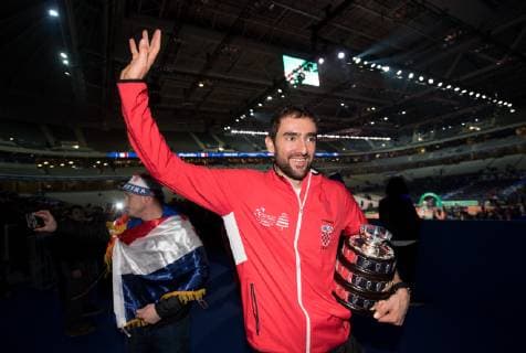 2018 Davis Cup Final FRA v CRO Marin Cilic CRO 2018 Davis Cup Final FRA v CRO