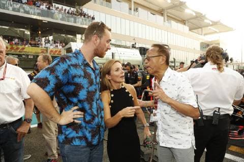 Motorsports: FIA Formula One World Championship WM Weltmeisterschaft 2018, Grand Prix of Abu Dhabi, World Championship;2018;Grand Prix;Abu Dhabi, Sam Smith, Singer and Geri Horner Abu Dhabi United Arab Emirates