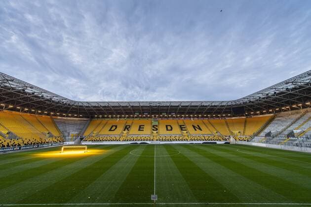 View into the Rudolf Harbig Stadium in Dresden on Thursday 08 11 2018