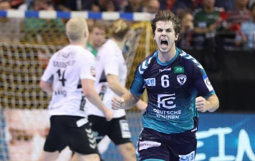 25 11 2018 Handball EHF Cup 3 Round 6 Matchday Fuechse Berlin Aalborg Handbold Picture Jacob Tandrup Holm Fuechse Berlin Handball EHF Cup 3 Round 6 Matchday Fuechse Berlin Aalborg Handbold
