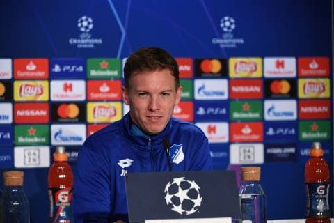 26 11 2018 xmeix Football UEFA Champions League TSG 1899 Hoffenheim PK with final training emspor v l Hoffenheims coach Julian Nagelsmann TSG 1899 Hoffenheim DFL DFB REGULATIONS PROHIBIT ANY USE OF PHOTOGRAPHS as IMAGE SEQUENCES and or QUASI VIDEO Sinsheim prio:1