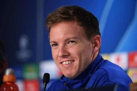 26 11 2018 xmeix Football UEFA Champions League TSG 1899 Hoffenheim PK with final training emspor v l Hoffenheims coach Julian Nagelsmann TSG 1899 Hoffenheim DFL DFB REGULATIONS PROHIBIT ANY USE OF PHOTOGRAPHS as IMAGE SEQUENCES and or QUASI VIDEO Sinsheim prio:1