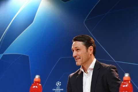 Niko KOVAC coach Bayern Muenchen single picture cut single motive portrait press conference FC Bayern Muenchen before the Champions League match against Benfica Lisbon soccer on 26 11 2018