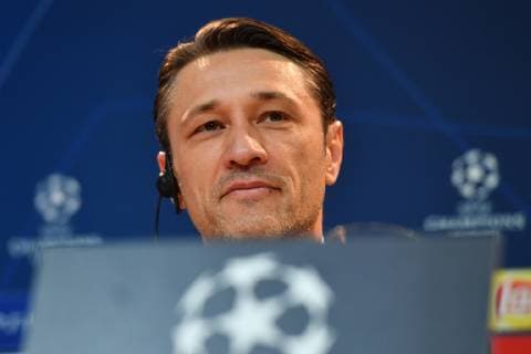 Niko KOVAC coach Bayern Muenchen single picture cut single motive portrait press conference FC Bayern Muenchen before the Champions League match against Benfica Lisbon soccer on 26 11 2018