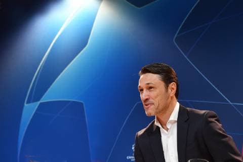 Niko KOVAC coach Bayern Muenchen single picture cut single motive portrait press conference FC Bayern Muenchen before the Champions League match against Benfica Lisbon soccer on 26 11 2018