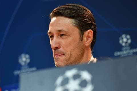 Niko KOVAC Coach Bayern Munich seriously tense single picture cut single motive portrait press conference FC Bayern Munich before the Champions League match against Benfica Lisbon soccer on 26 11 2018