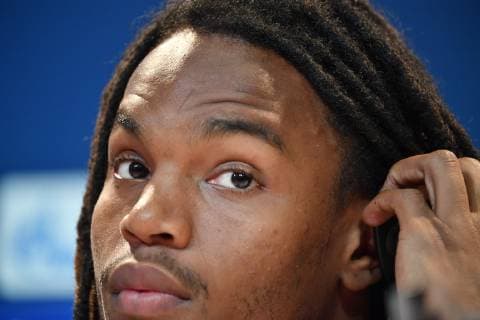 Renato SANCHES Bayern Muenchen single motif portrait portrait portrait close up press conference FC Bayern Muenchen before the Champions League match against Benfica Lisbon soccer on 26 11 2018