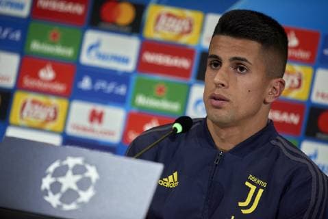 November 26, 2018 - Turin, Italy - Joao Cancelo during the press conference PK Pressekonferenz before the UEFA Champions League match between Juventus and Valencia CF at Allianz Juventus Stadium in Turin, Italy on November 26, 2018 Juventus v Valencia - Champions League previews  - ZUMAn230 20181126_zaa_n230_183 Copyright: xJosexBretonx