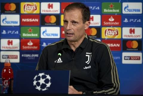 November 26, 2018 - Turin, Italy - Massimiliano Allegri during the press conference PK Pressekonferenz before the UEFA Champions League match between Juventus and Valencia CF at Allianz Juventus Stadium in Turin, Italy on November 26, 2018 Juventus v Valencia - Champions League previews  - ZUMAn230 20181126_zaa_n230_196 Copyright: xJosexBretonx