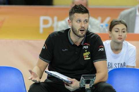 26.11.2018 - Plock , Orlen Arena , siatkowka , Klubowe Mistrzostwa Swiata 2018 , FIVB Volleyball Mens Club World Championship WM Weltmeisterschaft , PGE Skra Belchatow (zolte yellow) - Cucine Lube Civitanova (czarne black) N Z Michal Winiarski Fot. Mariusz Palczynski MPAimages.com NEWSPIX.PL --- Newspix.pl  181126PAL112