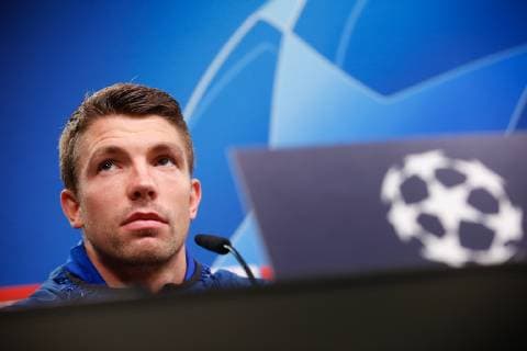 Club s Brandon Mechele pictured during a press conference PK Pressekonferenz of Belgian soccer team Club Brugge KV in Dortmund, Germany, Tuesday 27 November 2018. Tomorrow Club will meet German team Borussia Dortmund on day five of the UEFA Champions League, in group A. BRUNOxFAHY  x05477889x