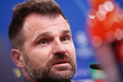 Club Brugge s head coach Ivan Leko pictured during a press conference PK Pressekonferenz of Belgian soccer team Club Brugge KV in Dortmund, Germany, Tuesday 27 November 2018. Tomorrow Club will meet German team Borussia Dortmund on day five of the UEFA Champions League, in group A. BRUNOxFAHY  x05477890x