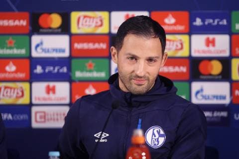 27 11 2018 Football season 2018 2019 Champions League 5 matchday FC Schalke 04 press conference final training head coach Domenico TEDESCO FC Schalke 04 Porto Estadio do Dragao Portugal