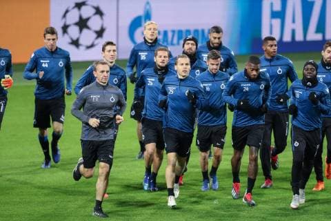 Club s players pictured during a training session of Belgian soccer team Club Brugge KV in Dortmund, Germany, Tuesday 27 November 2018. Tomorrow Club will meet German team Borussia Dortmund on day five of the UEFA Champions League, in group A. BRUNOxFAHY  x05477944x