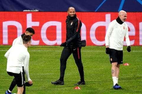 AS Monaco s head coach Thierry Henry participates in a training session at Wanda Metropolitano stadium, in Madrid, Spain, 26 November 2018. AS Monaco will face Atletico de Madrid during a UEFA Champions League group A soccer match at Wanda Metropolitano stadium on 28 November 2018. AS Monaco training session !ACHTUNG: NUR REDAKTIONELLE NUTZUNG!  Copyright: xRodrigoxJimenezx GRAF7477 20181127-636789442568645388