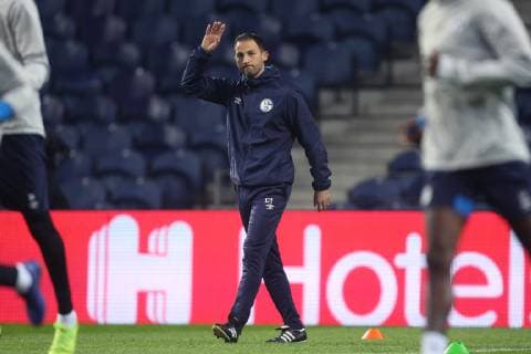 27 11 2018 Football season 2018 2019 Champions League 5 matchday FC Schalke 04 press conference final training head coach Domenico TEDESCO FC Schalke 04 Porto Estadio do Dragao Portugal
