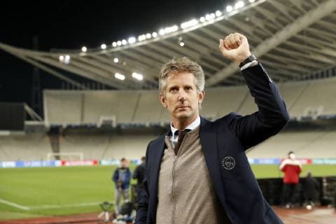 Ajax general director Edwin van der Sar during the UEFA Champions League group E match between AEK FC and Ajax Amsterdam at the OAKA Spyros Louis on November 27, 2018 in Athens, Greece UEFA Champions League 2018 2019 xVIxVIxImagesx xMauricexvanxSteenxIVx 12909185
