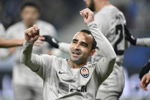 Goal to 0 1 Ismaily Shakhtar Donetsk Schachtjor Donezk Torjubel Gestic gesture gesture bow arrow TSG 1899 Hoffenheim vs Schachtjor Schachtar Shakhtar Donezk Donetsk Champions League CL group stage 27 11 2018 DFL REGULATIONS PROHIBIT ANY USE OF PHOTOGRAPHS AS IMAGE SEQUENCES AND OR QUASI VIDEO TSG 1899 Hoffenheim vs Schachtjor Donezk