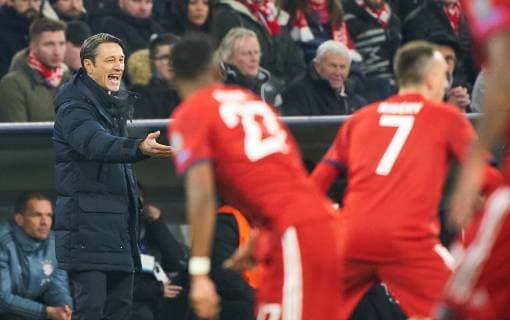 Sport Bilder des Tages Head coach Niko Kovac (FCB), team manager, coach, Gesticulate, give instructions, action, single image, gesture, hand movement, pointing, interpret, mimik, FC BAYERN MUNICH - BENFICA LISBON UEFA Football Champions League , Munich, November 27, 2018, Season 2018 2019, group stage, group E, FCB, Lissabon, Photographer: Peter Schatz MAGICS