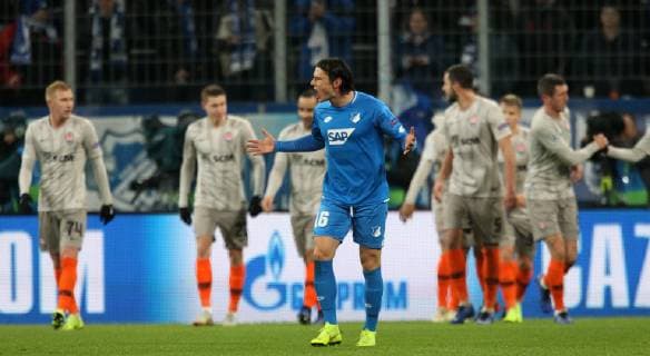 1 0 for Schachtar Donezk by Ismaily 31 Schachtar Donezk goal celebration Nico SCHULZ 16 1899 Hoffenheim UEFA Champions League TSG 1899 Hoffenheim vs. Schachtar Donezk Groupe F 5 Matchday November 27 2018 Wirsol Rhein Neckar Arena Germany YmdY DFL DFL regulations prohibit any use of photographs as image sequences and or quasi video TSG 1899 Hoffenheim Schachtar Donezk