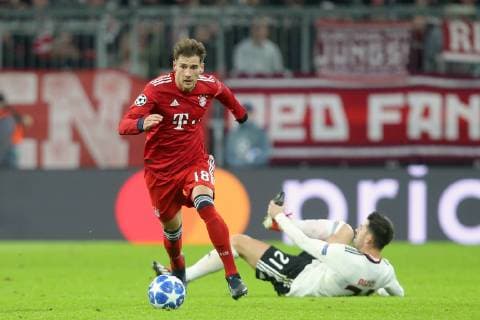 Leon Goretzka FC Bayern Muenchen 18 Pizzi Benfica Lisbon 21 FC Bayern Muenchen vs Benfica Lisbon Football Champions League Group Phase 27 11 2018 FC Bayern Muenchen vs Benfica Lisbon Football Champions League Group Phase 27 11 2018 Munich Copyright: xLanger Eibner-Pressefotox EP_HLR