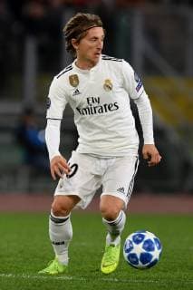 Luka Modric of Real Madrid in action during the Uefa Champions League 2018 2019 Group G football match between AS Roma and Real Madrid at Olimpico stadium Allianz Stadium, Rome, November, 27, 2018 Foto Andrea Staccioli Insidefoto andreaxstaccioli