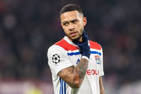 Fußball, CL, Olympique Lyon - Manchester City Memphis Depay of Olympique Lyonnais during the UEFA Champions League group F match between Olympique Lyonnais and Manchester City at Stade de Lyon on November 27, 2018 in Decines, France UEFA Champions League 2018 2019 xVIxVIxImagesx xGerritxvanxKeulenxIVx 12909672