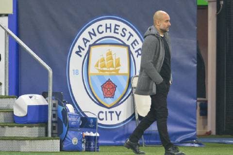 Fußball, CL, Olympique Lyon - Manchester City Pep Guardiola (entraineur manchester city) FOOTBALL : Lyon vs Manchester City - Phase de groupes - Ligue des Champions - 27 11 2018 FredericChambert Panoramic 