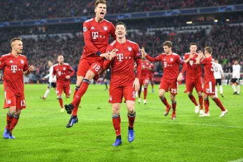FC Bayern Munich vs. Benfica Lisbon Allianz Arena Munich 27 11 2018 Im Bild Robert Lewandowski Â