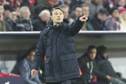 27 11 2018 Football UEFA Champions League 2018 2019 Group Phase 5 Matchday FC Bayern Munich Benfica Lisbon at Allianz Arena Munich Coach Niko Kovac FC Bayern Munich DFL and DFB regulations prohibit any use of photographs as image sequences and or quasi video