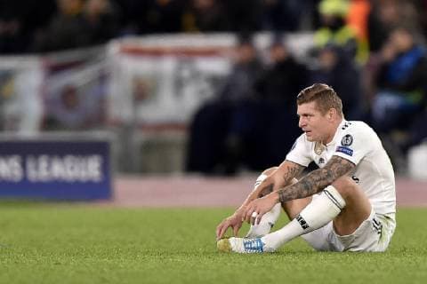 Toni Kroos of Real Madrid during the UEFA Champions League match between Roma and Real Madrid at Stadio Olimpico, Rome, Italy on 27 November 2018. Copyright: xGiuseppexMaffiax 22130020