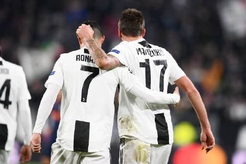 Mg Torino 27 11 2018 - Champions League Juventus-Valencia foto Matteo Gribaudi Image nella foto: esultanza gol Mario Mandzukic 