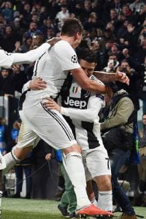 Mg Torino 27 11 2018 - Champions League Juventus-Valencia foto Matteo Gribaudi Image nella foto: esultanza gol Mario Mandzukic 