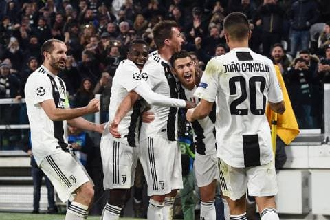 Mg Torino 27 11 2018 - Champions League Juventus-Valencia foto Matteo Gribaudi Image nella foto: esultanza gol Mario Mandzukic 