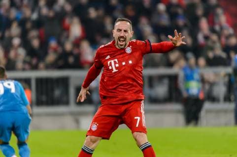 Munich Germany 27 11 2018 UEFA Champions League 2018 19 Season Back Round Group Phase Group E 5 Matchday FC Bayern Muenchen SL Benfica Lisbon Franck Ribery FCB gesticulated gesticulation DeFodi527