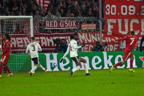 Munich Germany 27 11 2018 UEFA Champions League 2018 19 Season Group Phase Group E 5 Matchday FC Bayern Munich Benfica Lisbon Franck Ribery FCB scores the 5 1 DeFodi501
