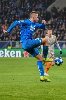 Pavel Kaderabek TSG 1899 Hoffenheim Germany Sinsheim 27 11 2018 Sport Football UEFA Champions League Matchday5 TSG 1899 Hoffenheim vs. Schachtar Donezk Rhein Neckar Arena