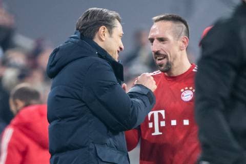 27 11 2018 xkvx Football UEFA Champions League FC Bayern Muenchen Benfica Lisbon emspor v l Franck Ribery FCB FC Bayern Muenchen will be replaced Coach Niko Kovac FCB FC Bayern Muenchen DFL DFB REGULATIONS PROHIBIT ANY USE OF PHOTOGRAPHS as IMAGE SEQUENCES and or QUASI VIDEO Muenchen