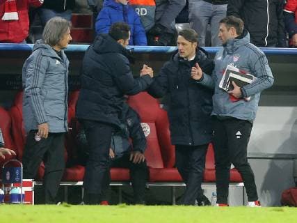 Sports Director Hasan Salihamidzic FC Bayern Munich Coach Niko Kovac FC Bayern Munich after victory FC Bayern Munich vs Benfica Lisbon Football Champions League Group Phase 27 11 2018 FC Bayern Munich vs Benfica Lisbon Football Champions League Group Phase 27 11 2018 Munich Copyright: xLanger Eibner-Pressefotox EP_HLR