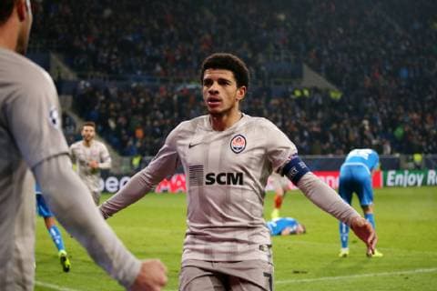 3 2 for Schachtar Donezk by Taison 7 Schachtar Donezk torjubel UEFA Champions League TSG 1899 Hoffenheim vs. Schachtar Donezk Groupe F 5 Matchday November 27 2018 Wirsol Rhein Neckar Arena Germany YmdY DFL DFL regulations prohibit any use of photographs as image sequences and or quasi video TSG 1899 Hoffenheim Schachtar Donezk