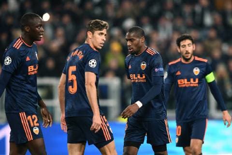 Fußball, CL, Juventus Turin - FC Valencia Mg Torino 27 11 2018 - Champions League Juventus-Valencia foto Matteo Gribaudi Image nella foto: delusione Valencia 