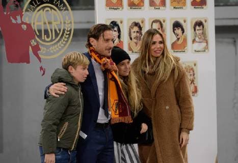 November 27, 2018 - Rome, Italy - Francesco Totti Hall of Fame before the UEFA Champions League match group G between AS Roma and Real Madrid FC at the Olympic stadium on november 27, 2018 in Rome, Italy. Totti Hall Of Fame  - ZUMAn230 20181127_zaa_n230_187 Copyright: xSilviaxLorex