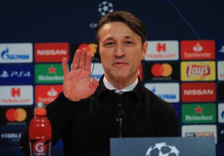27 11 2018 Champions League Season 2018 2019 Bayern vs Benfica Lisbon Allianz Arena Munich Sport in picture FCB Coach Nico Kovac FCB at the PK after the match vs Benfica Lisbon DFL REGULATIONS PROHIBIT ANY USE OF PHOTOGRAPHS AS IMAGE SEQUENCES AND OR QUASI VIDEO
