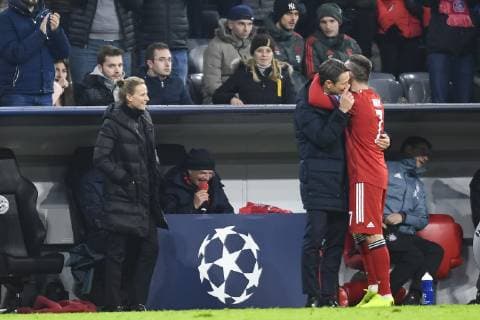 FC Bayern Munich vs. Benfica Lisbon Allianz Arena Munich 27 11 2018 In picture Robert Kovac Franck Ribery Â